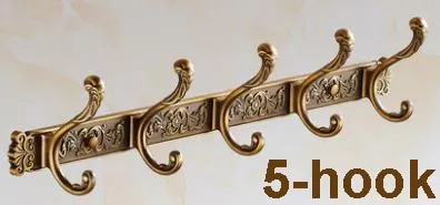 Robe Hooks Luxury Bathroom Wall Carving Antique Robe