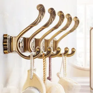 Robe Hooks Luxury Bathroom Wall Carving Antique Robe