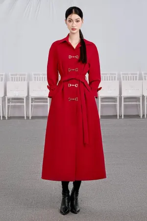 Sack A-line Side Pocket Cotton Calf Length Dress