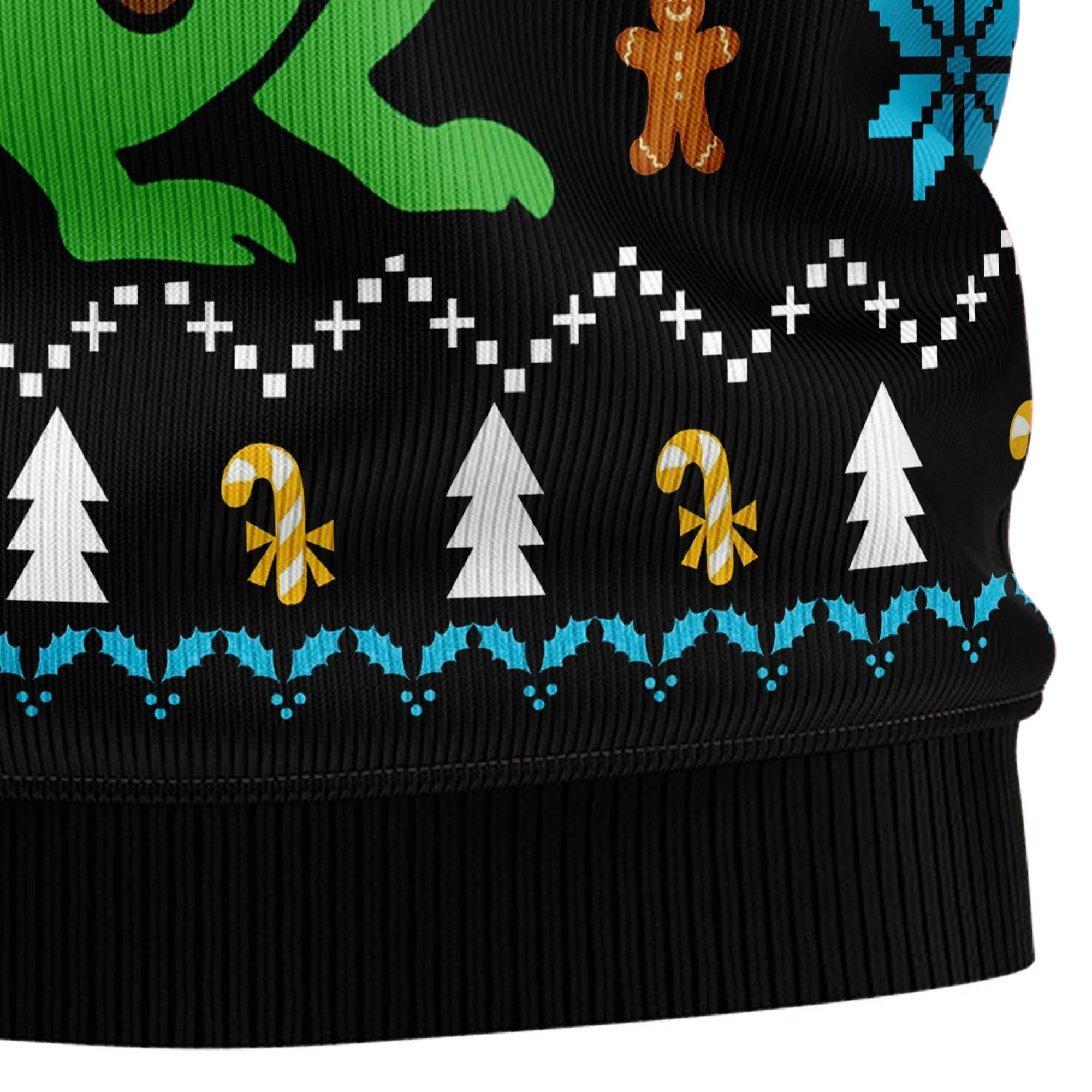 Ugly Christmas Sweater JulesRoche All-Over Print Cotton Wool Blend