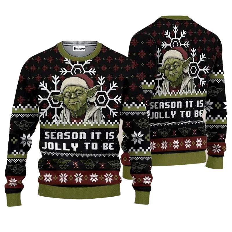 Ugly Christmas Sweater JulesRoche All-Over Print Warm Knit