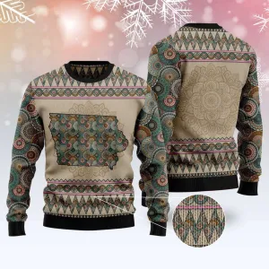 Ugly Sweater JulesRoche All-Over Print Warm 60% Cotton