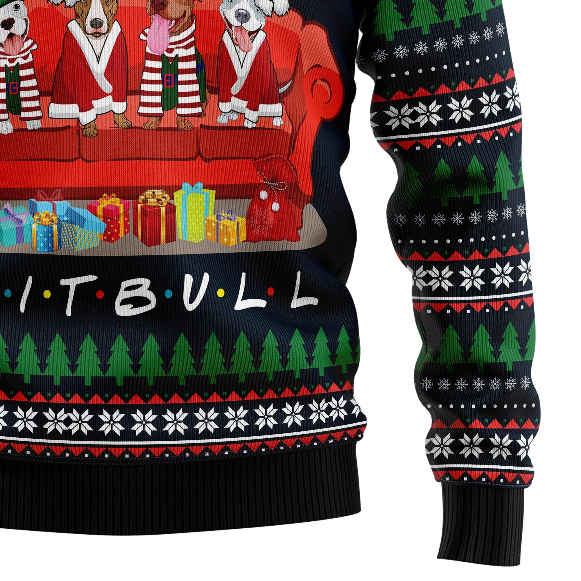 Ugly Sweater JulesRoche Festive Funny All-Over-Print Pullover