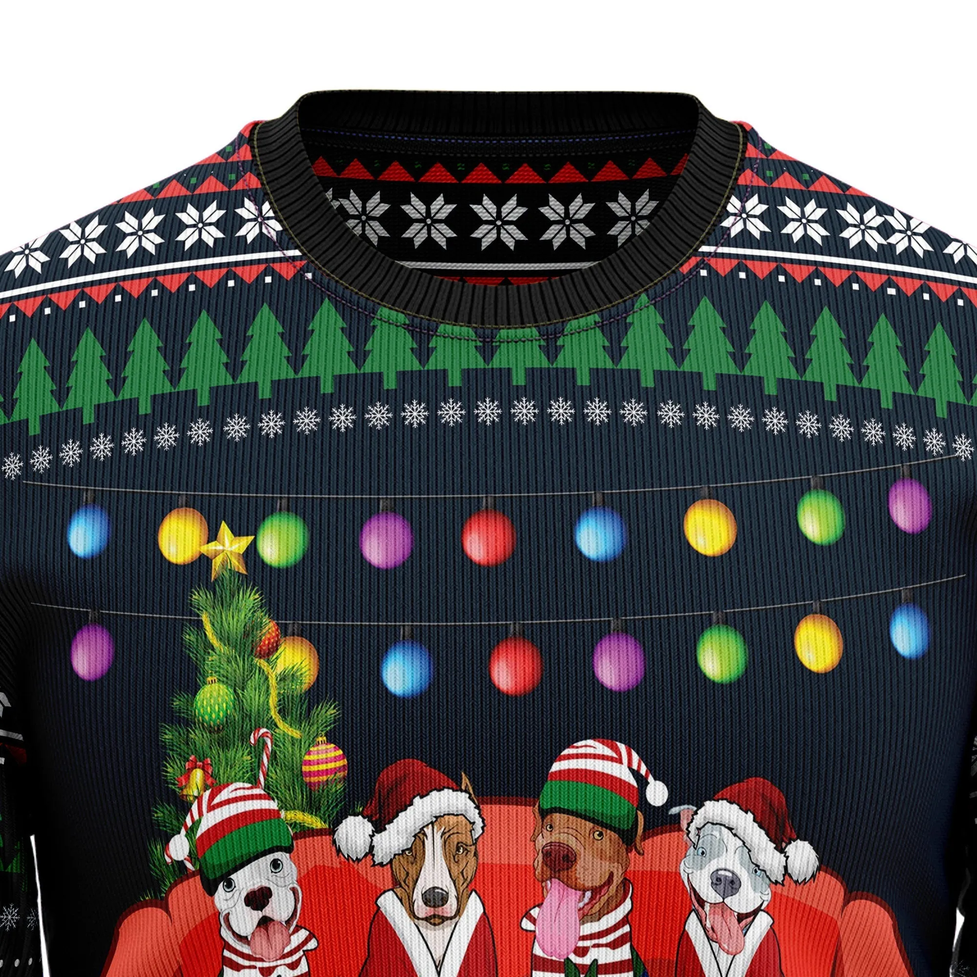 Ugly Sweater JulesRoche Festive Funny All-Over-Print Pullover