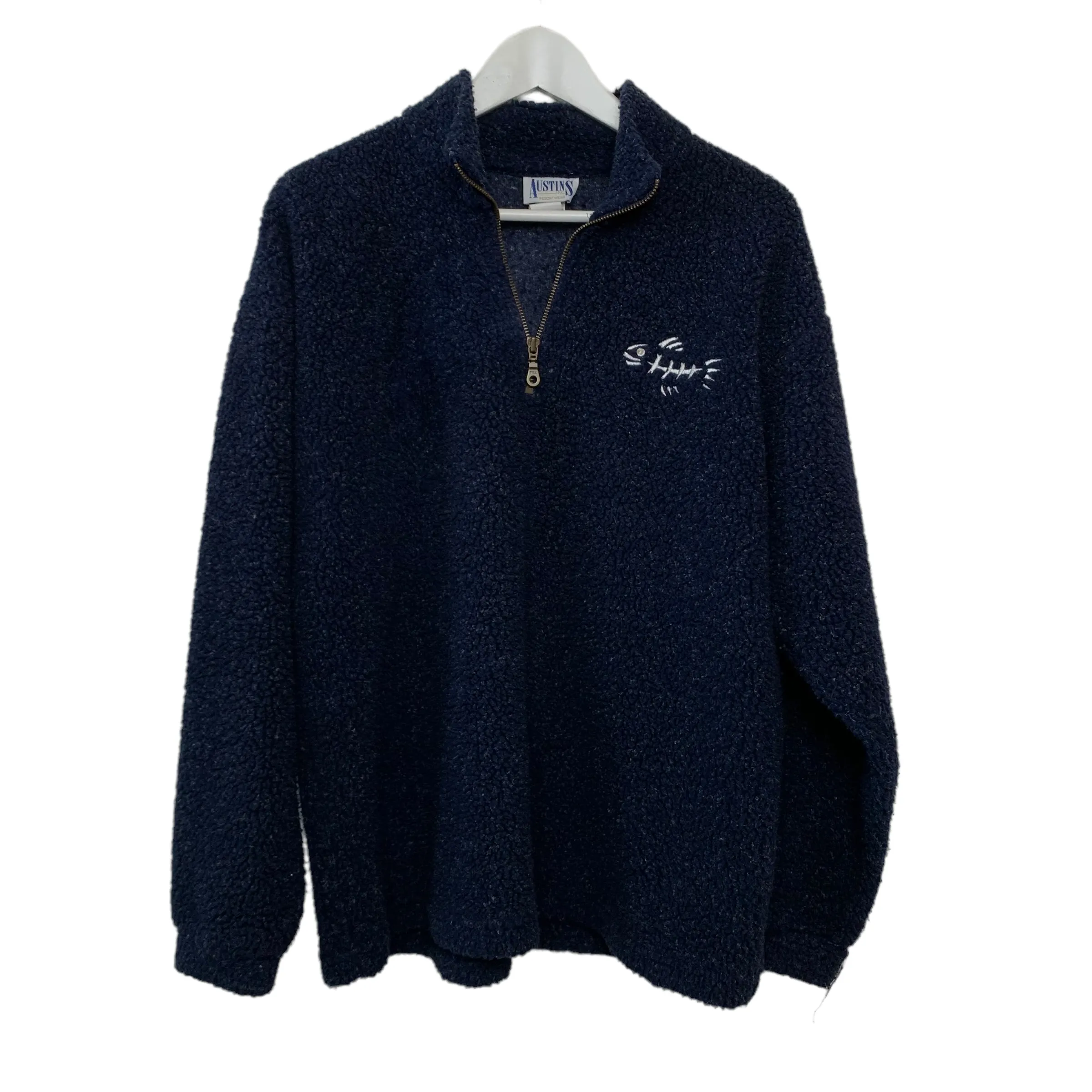 Vintage Austins Fishbone Half Zip Fleece Pullover