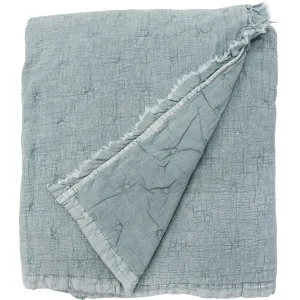 Washed Blue Bedspread