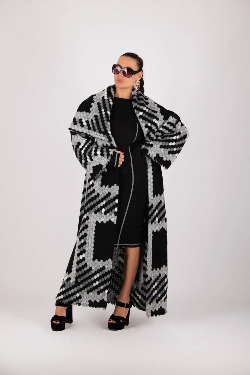 Winter Houndstooth Coat Ofelia SALE