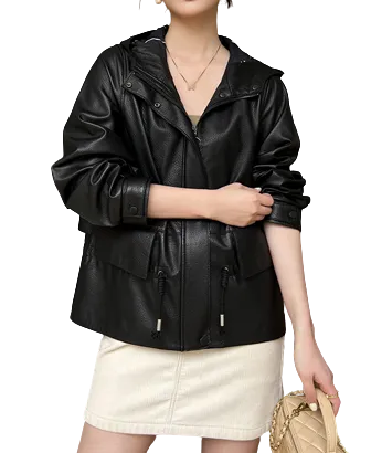 Womens Juliana Genuine Lambskin Leather Jacket